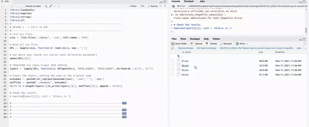 Geoprocesamiento de datos en R