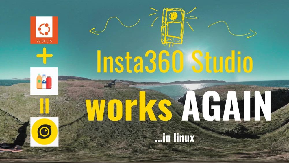 Insta360 Studio Works...en linux
