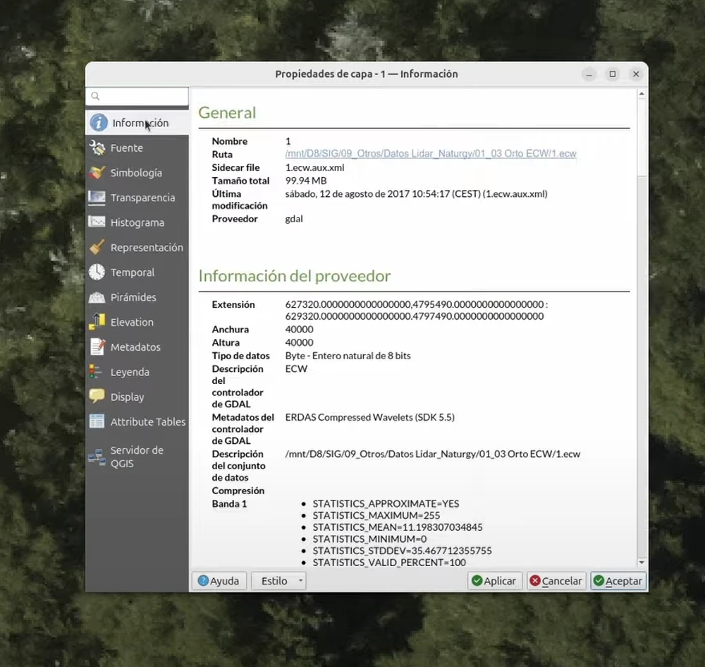 QGIS GDAL y ECW en Ubuntu 24.04